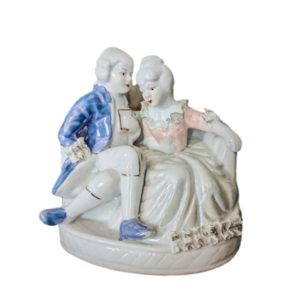 French Marie Antoinette Monarchy Figurine Man And Woman Porcelain